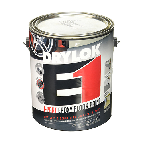 Any Color Drylok E1 Semi Gloss Grey Acrylic Epoxy Floor Paint