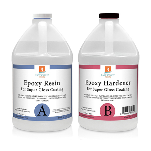 White Epoxy Resin And Hardener For Super Gloss Coating