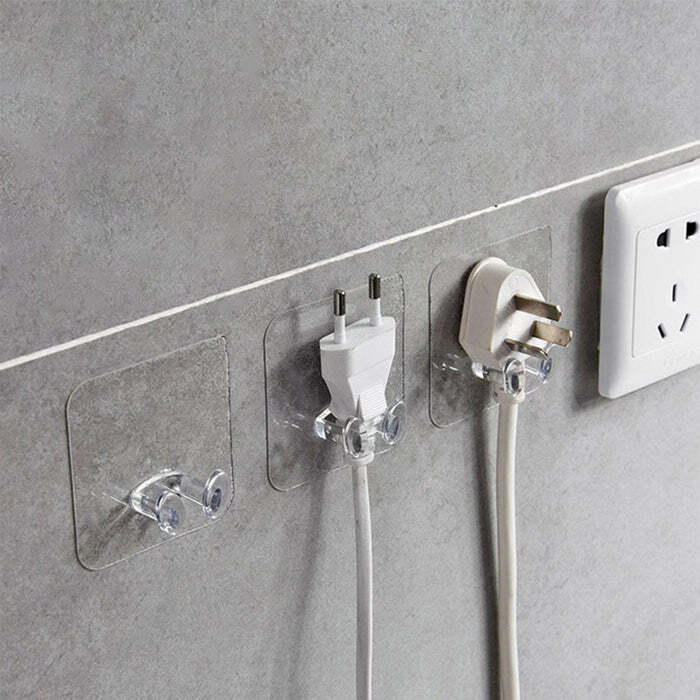 Transparent Multi-function Wall Storage Hooks V