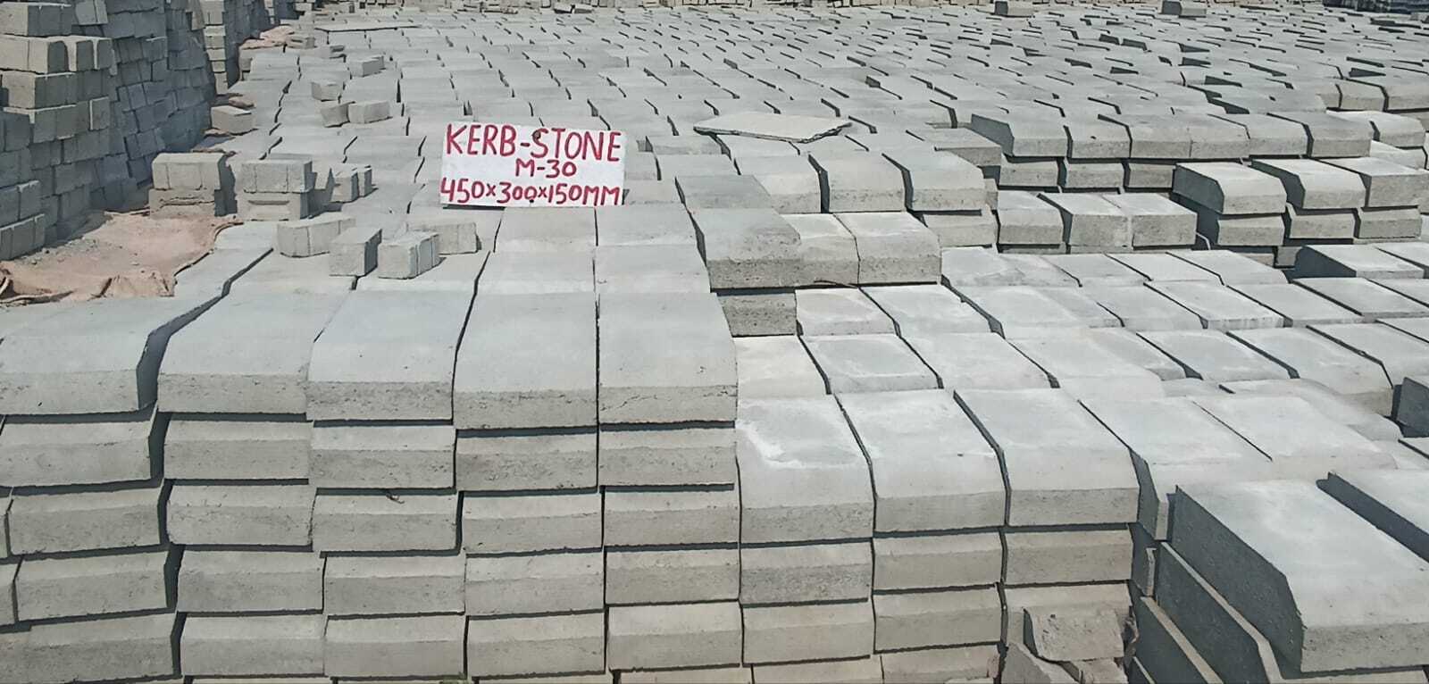 Kerb Stone - Durable Concrete Construction | High Strength, Weather Resistant