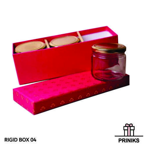 Matte Lamination Glass Bottle Rigid Packaging Box