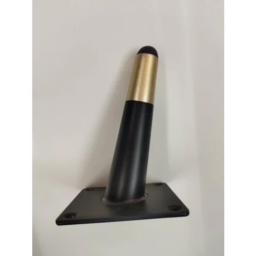 SS Sofa Leg - Stainless Steel, 3 Inch Size, Glossy Black Finish - L-Shaped Design for Industrial Strength and Stability