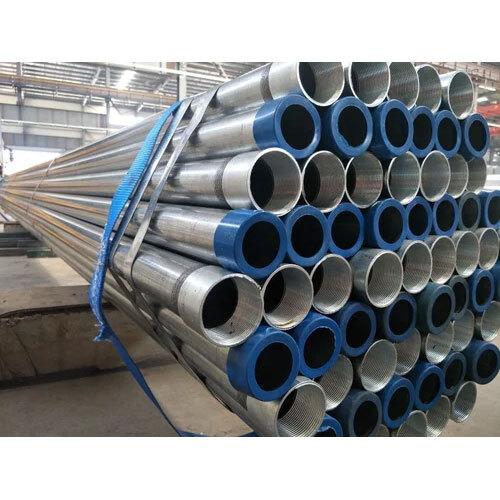 GI Pipe 25NB Light PLAIN END POLYGREEN - Other Material, 25NB Size, Silver Color, Mirrored Polish Finish | 1 Year Warranty, Galvanized Surface Treatment