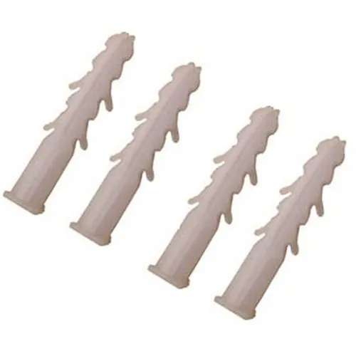 White Roll Plug - Plastic, 25 To 100mm, White Color | Easy To Use For Secure Electrical Fittings