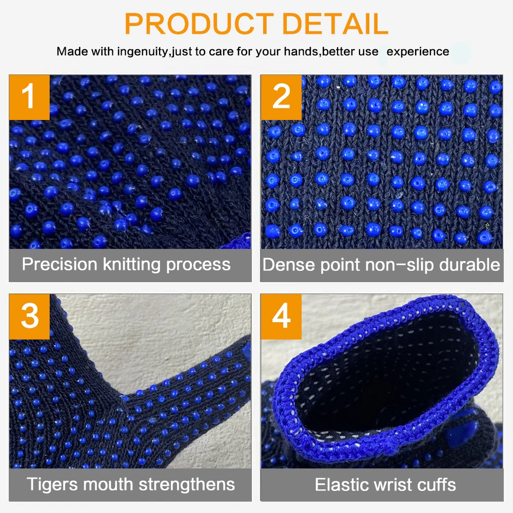 Pvc Dotted Gloves - Color: 4-5a