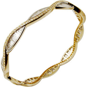 Partywear Designer Diamond Gold Bangles