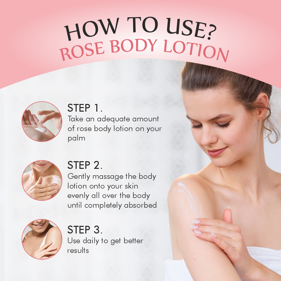 Nuerma Science Rose Body Lotion For Deep Moisturizing 218ml