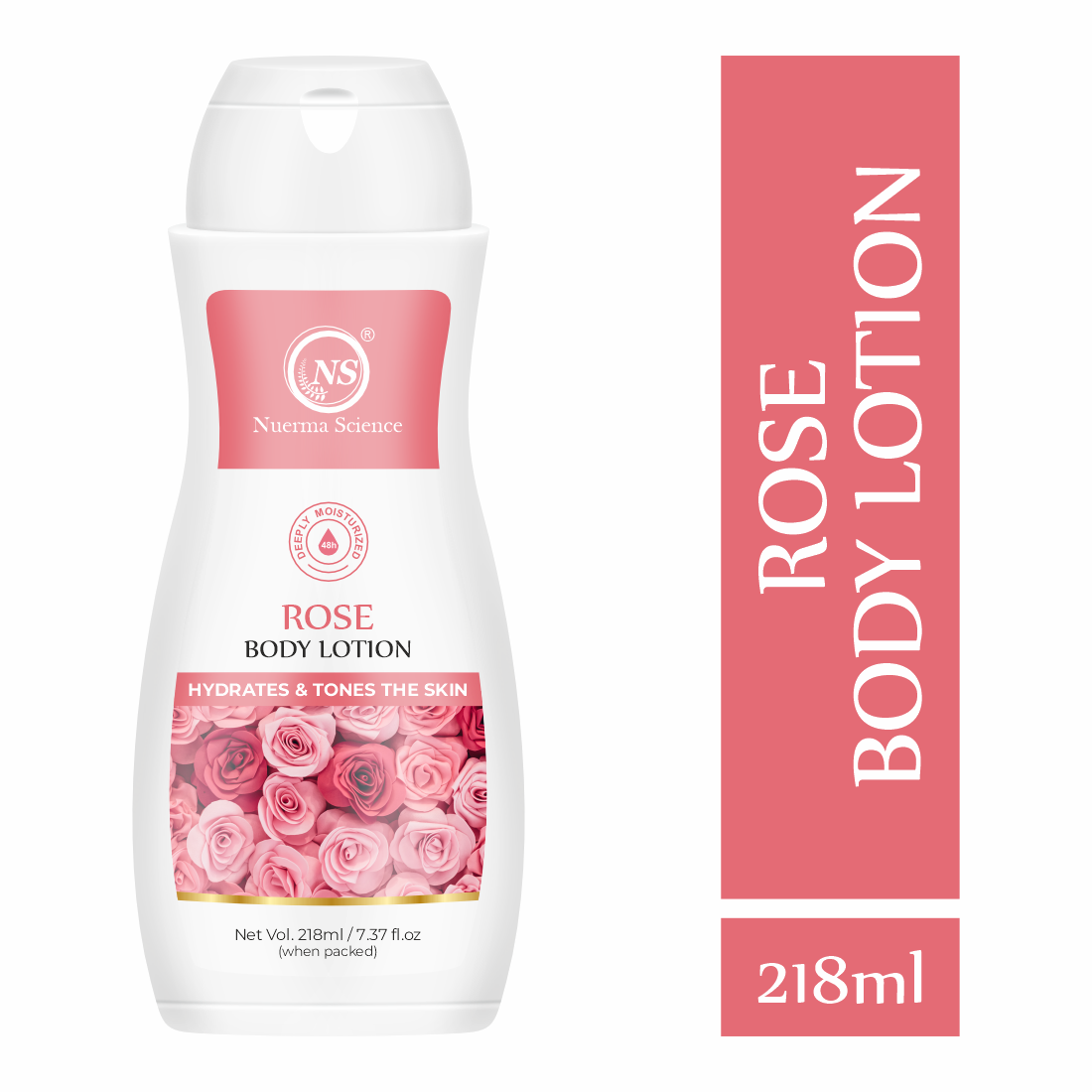 Nuerma Science Rose Body Lotion For Deep Moisturizing 218ml