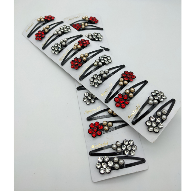 Manisha Tik Tak Hair Pin - Metal, Multicolor | Durable Design, Easy Grip, Everyday Versatility For Personal & Professional Use
