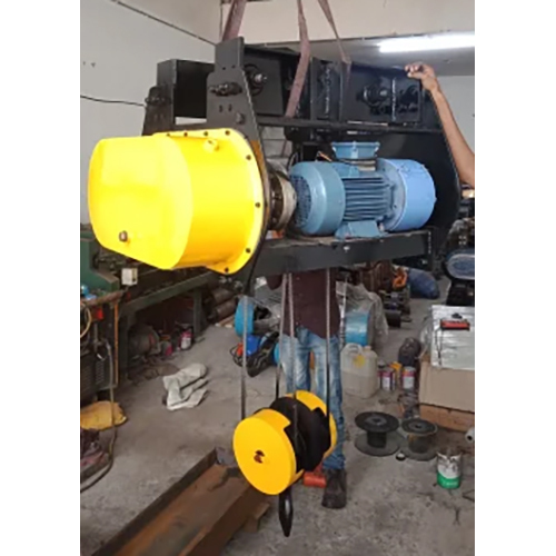 1 Ton Electric Wire Rope Hoist - 6-8 M Length, Electric Powered with Trolley & Wire Rope Sling | New Condition, 1 Ton/day Capacity, Includes Warranty