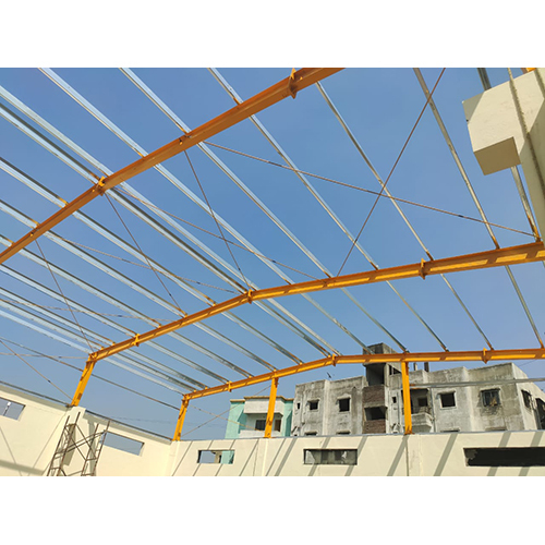 Multicolor Prefabricated Wharehouse Building Structure