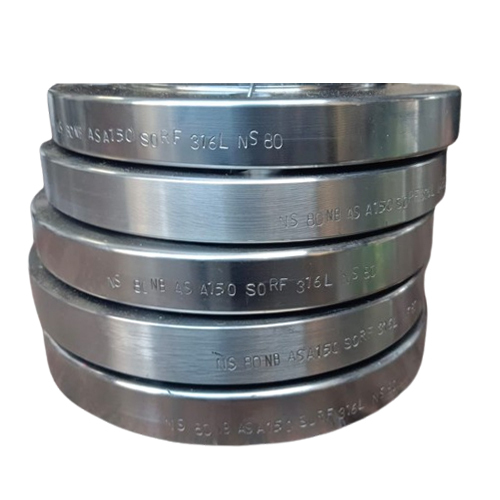 Stainless Steel Round Flanges - ANSI Compliant, Forged, Rust-Proof Oil Coating, Durable with Warranty