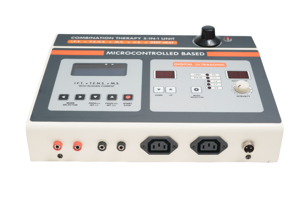 Combination Electrotherapy  Deep Heat  Ultrasound  Therapy Machine  Five  In One