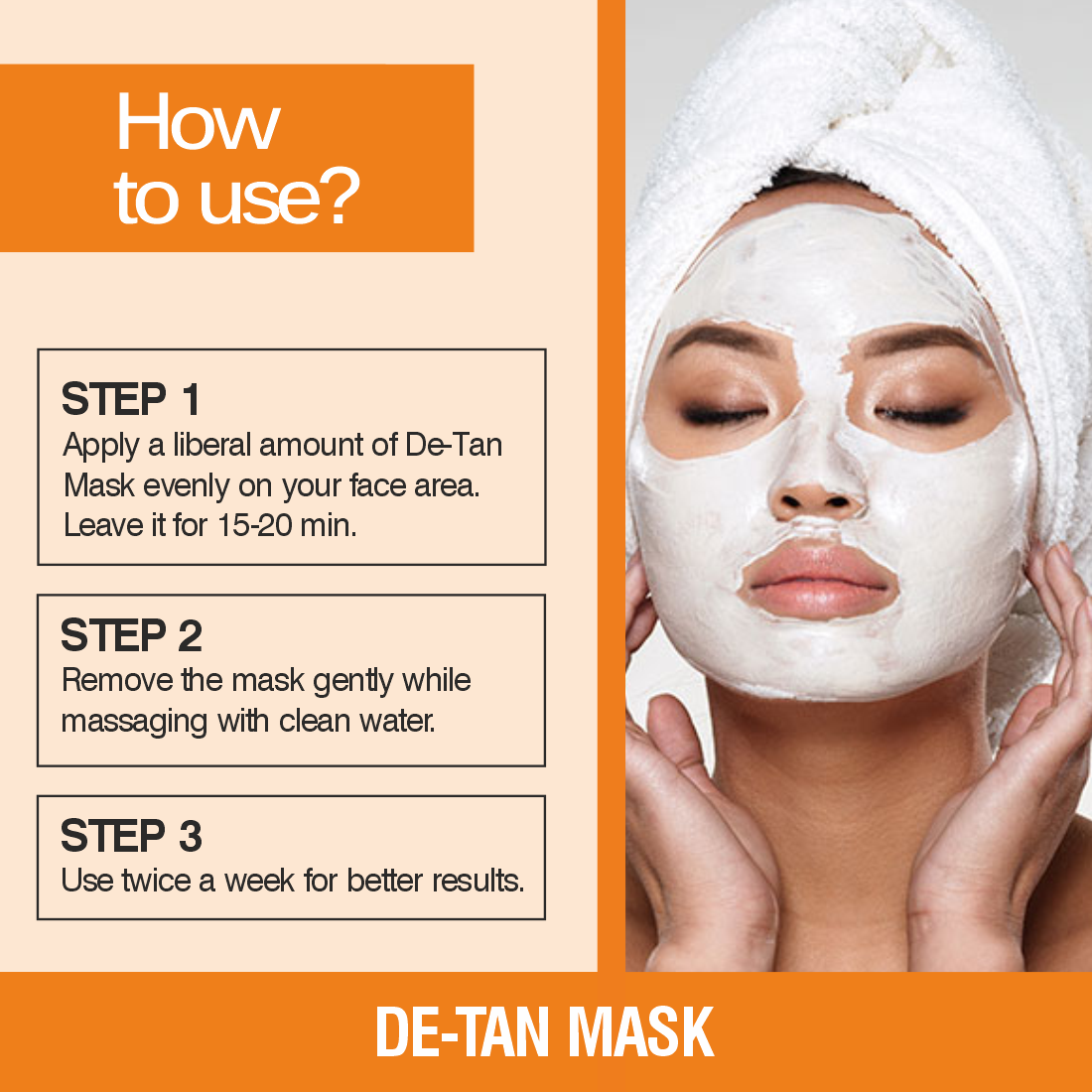 Nuerma Science De Tan Face Pack - 200g Creamy Clay Mask | 100% Herbal, Natural, Deep Cleansing, Brightening, Oil Control, Soothes Inflamed Skin, Suitable For All Skin Types