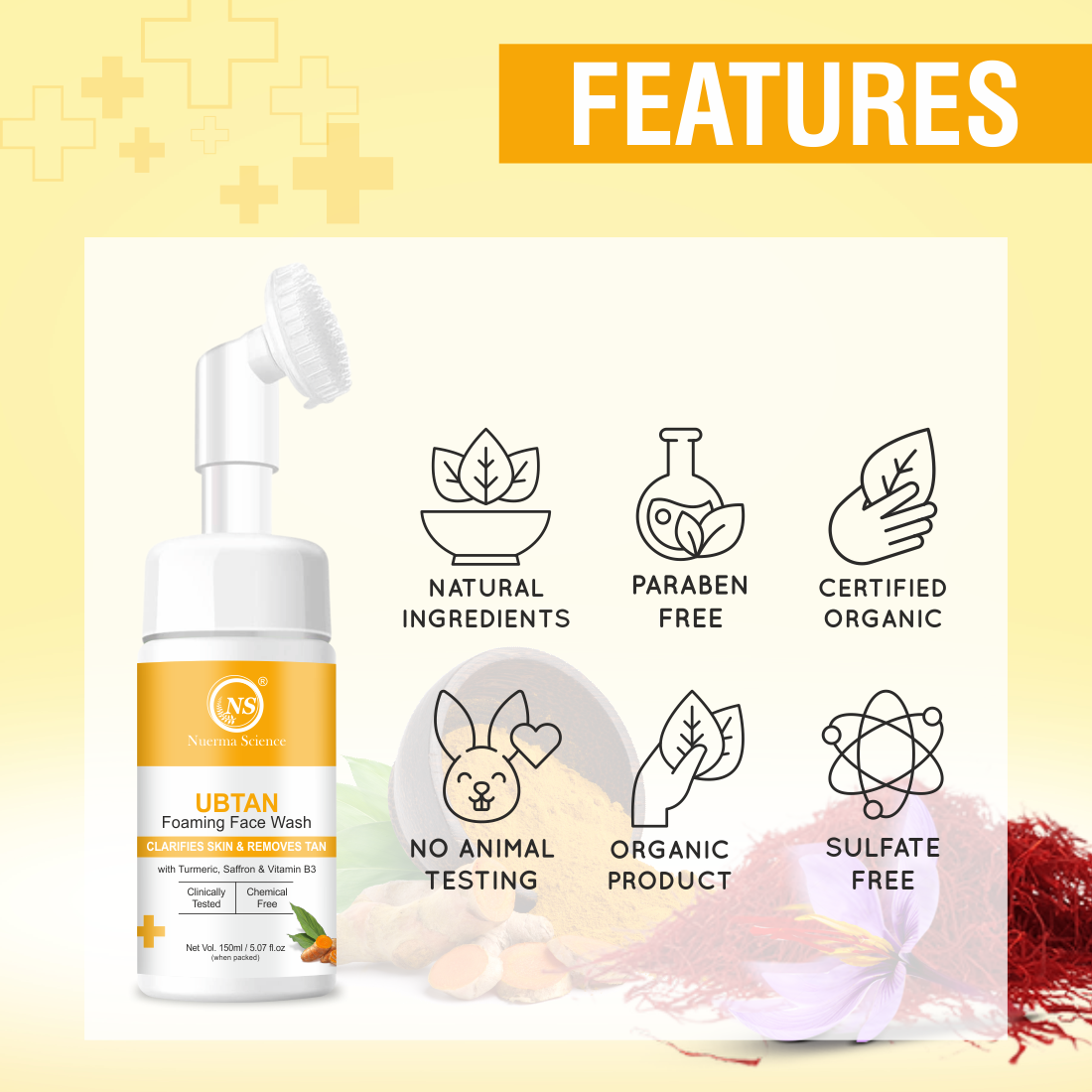 Nuerma Science Ubtan Facewash With Vitamin B3 (150ml)