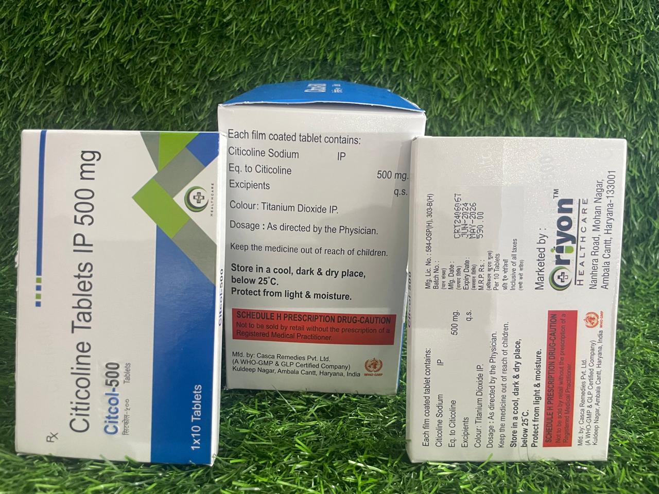 Citicoline Tablet - Advanced Neuroprotective Formula | Supports Cognitive Health, Enhances Memory, Aids In Mental Disorders, Promotes Eye Health