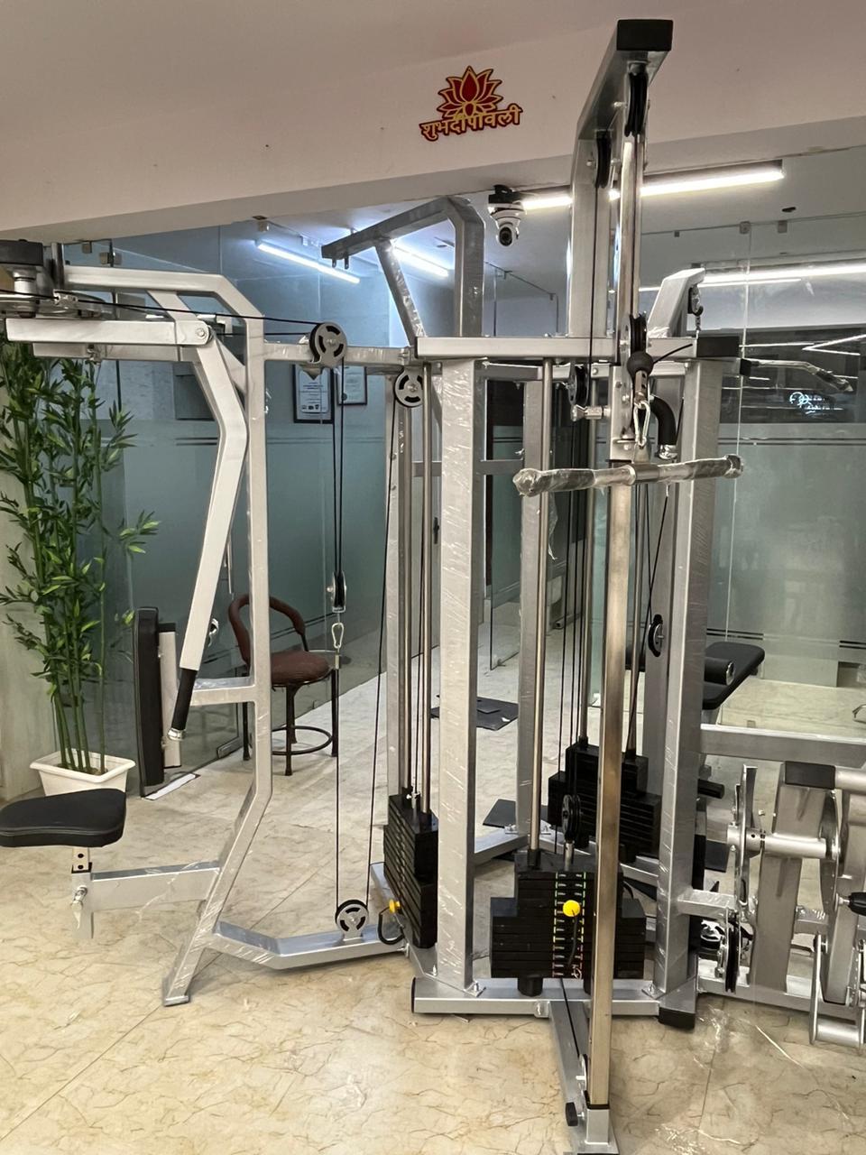 4 Station Multi Gym - 80kg Weight Stick, 5mm Cable Thickness | Customized Seat Color, 1 Year Warranty