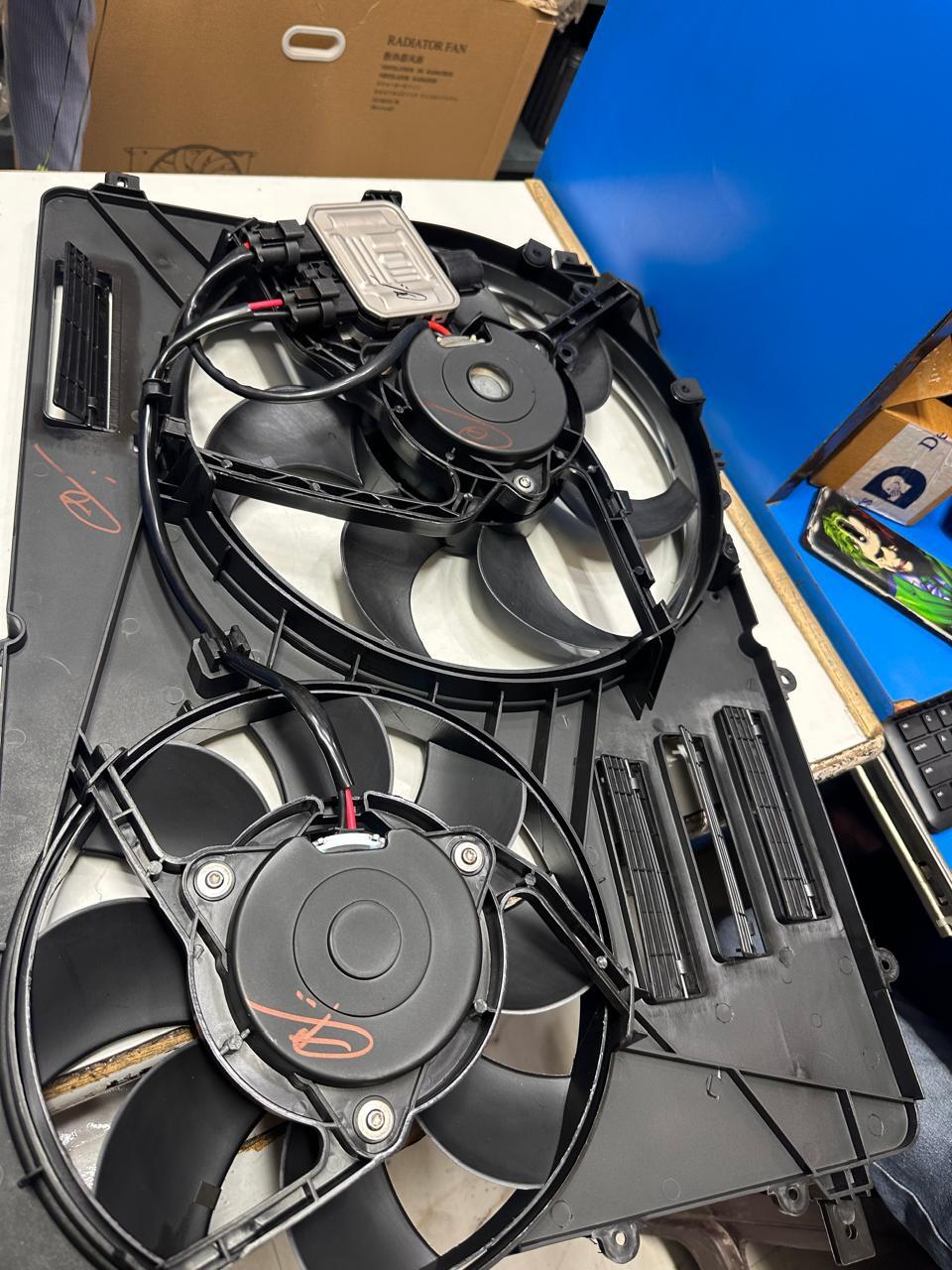 Black Car Radiator Fan