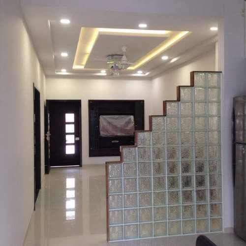 Designer Glass Blocks - 190x190x80mm Glass, Smooth Matte Finish , Unique Designer Pattern for Room Dividers, Shower Walls, Accent Walls