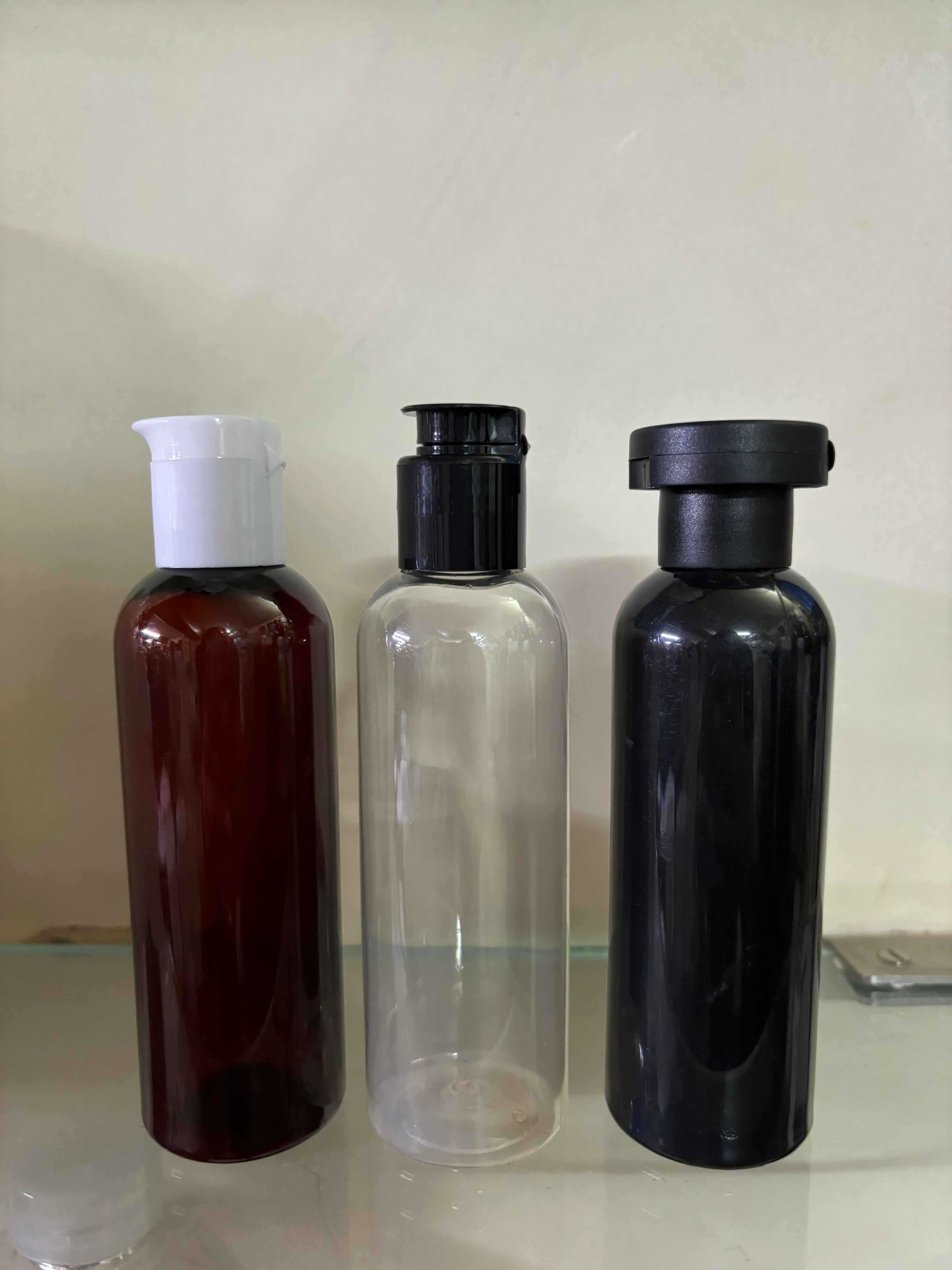 Pet Bottle With Flip Top Cap - Color: Transparent