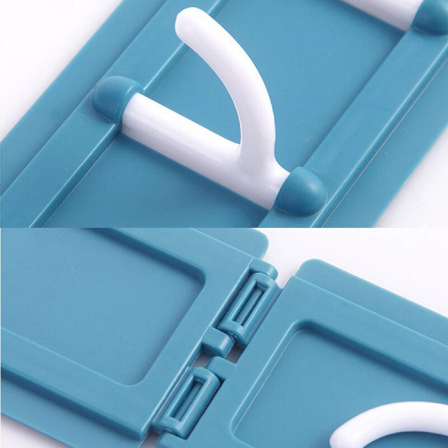 Plastic Wall Corner Hook - Abs Plastic, 13 X 6 X 1 Cm, Multi Color (Random) | Non-residue Tape, 6 Hooks For Bathroom, Kitchen, Laundry Room Organization
