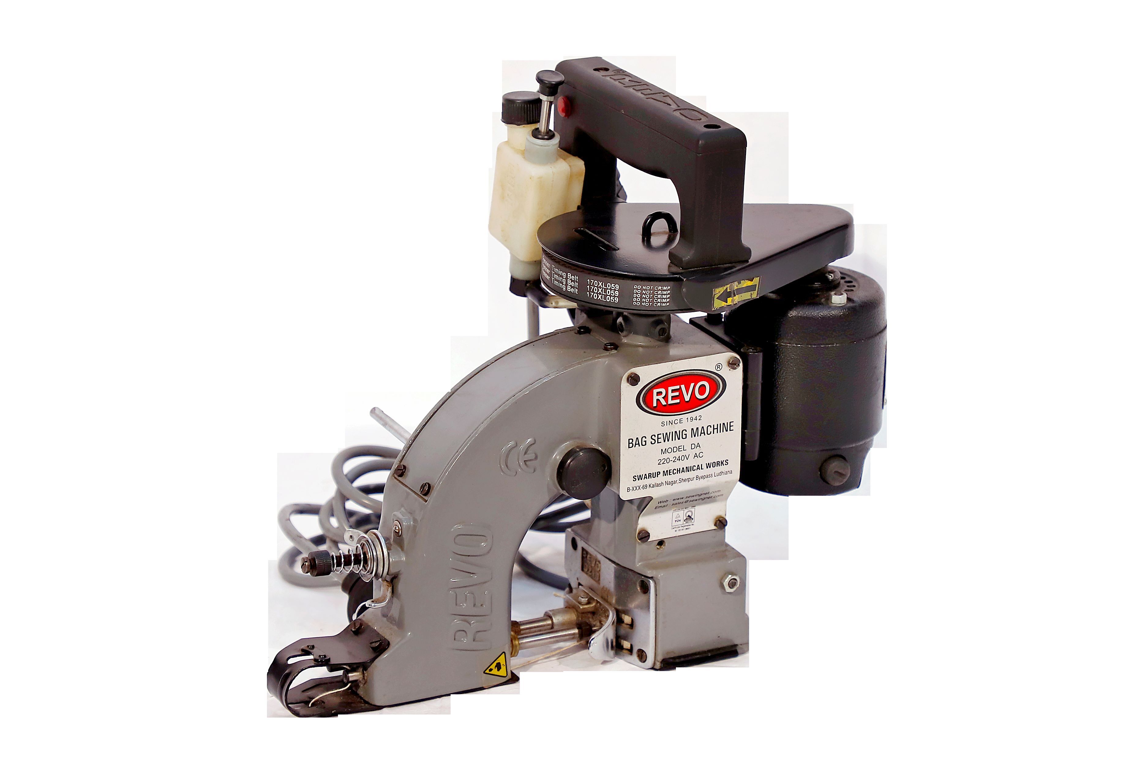 Single Thread Bag Closer Machine - Iron Material, 500 Kg/day Capacity, Gray Color | Rugged Design, Lightweight, Easy To Operate, 6-month Warranty