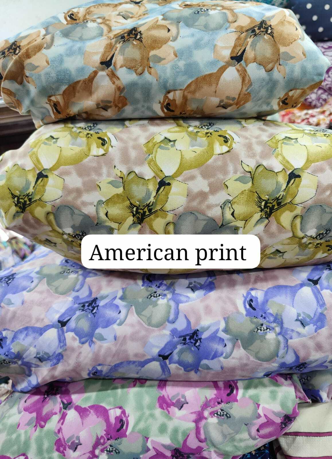 American Printed Fabric - Color: Multicolor