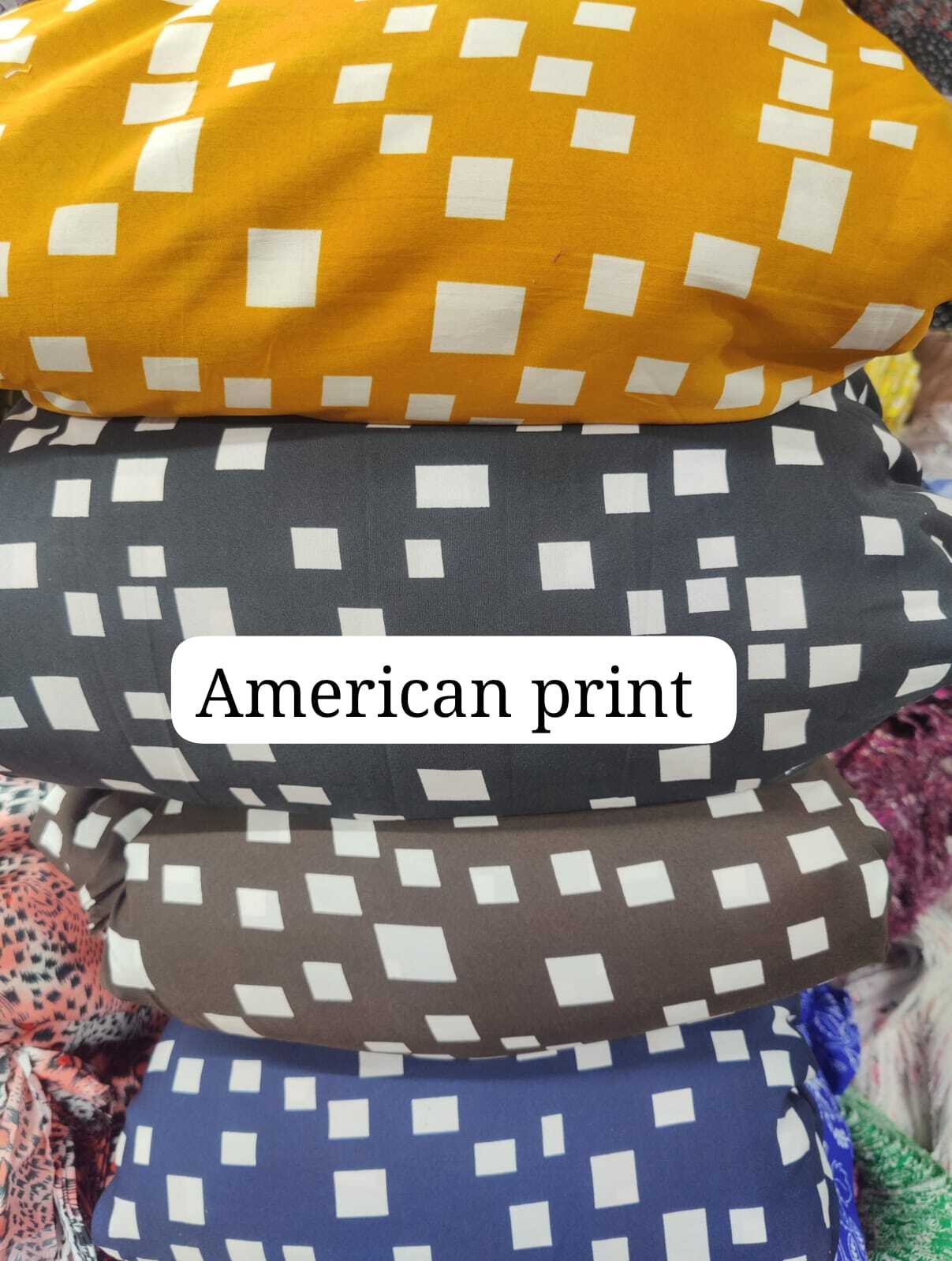 American Printed Fabric - Color: Multicolor