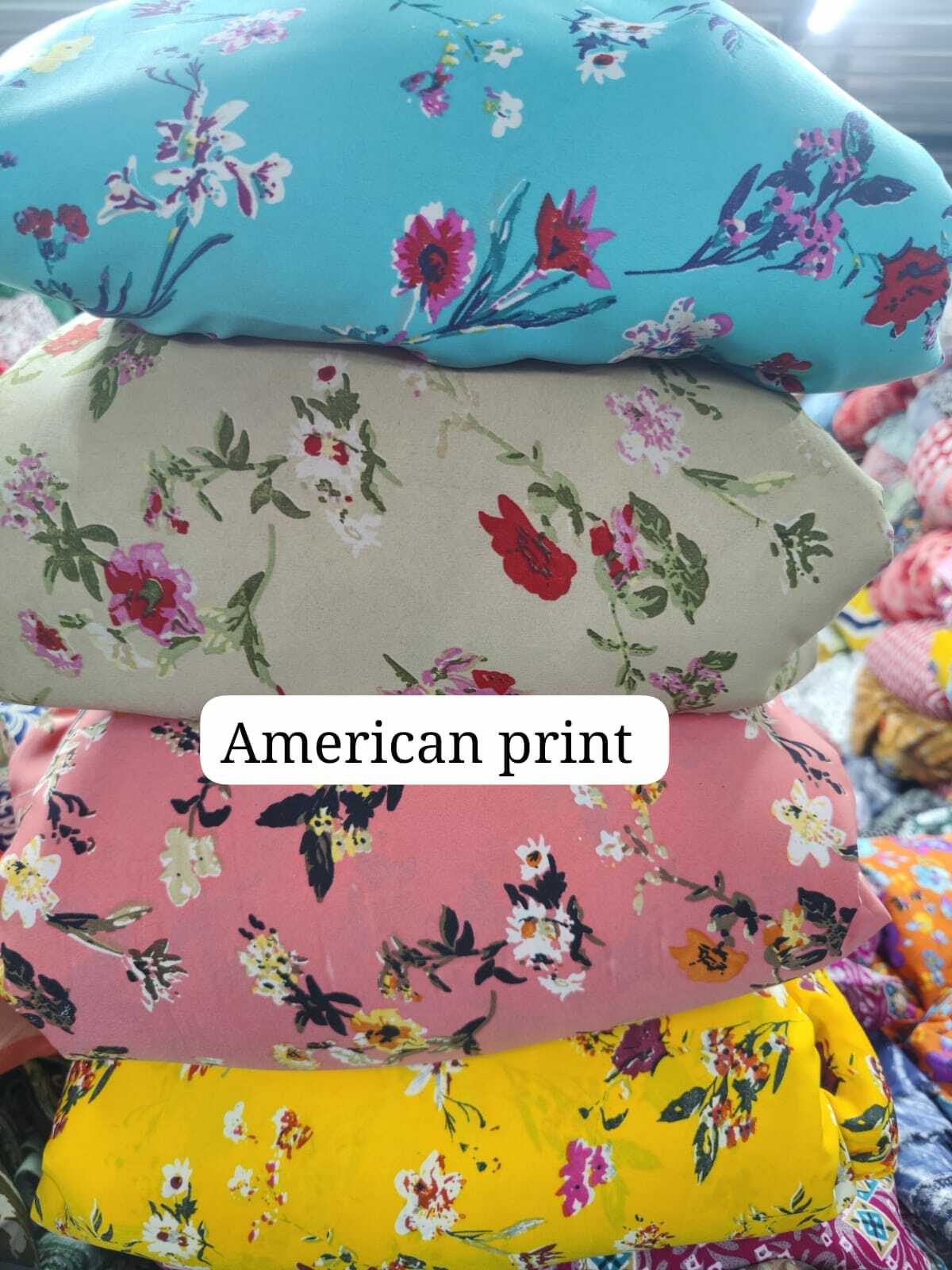 American Printed Fabric - Color: Multicolor