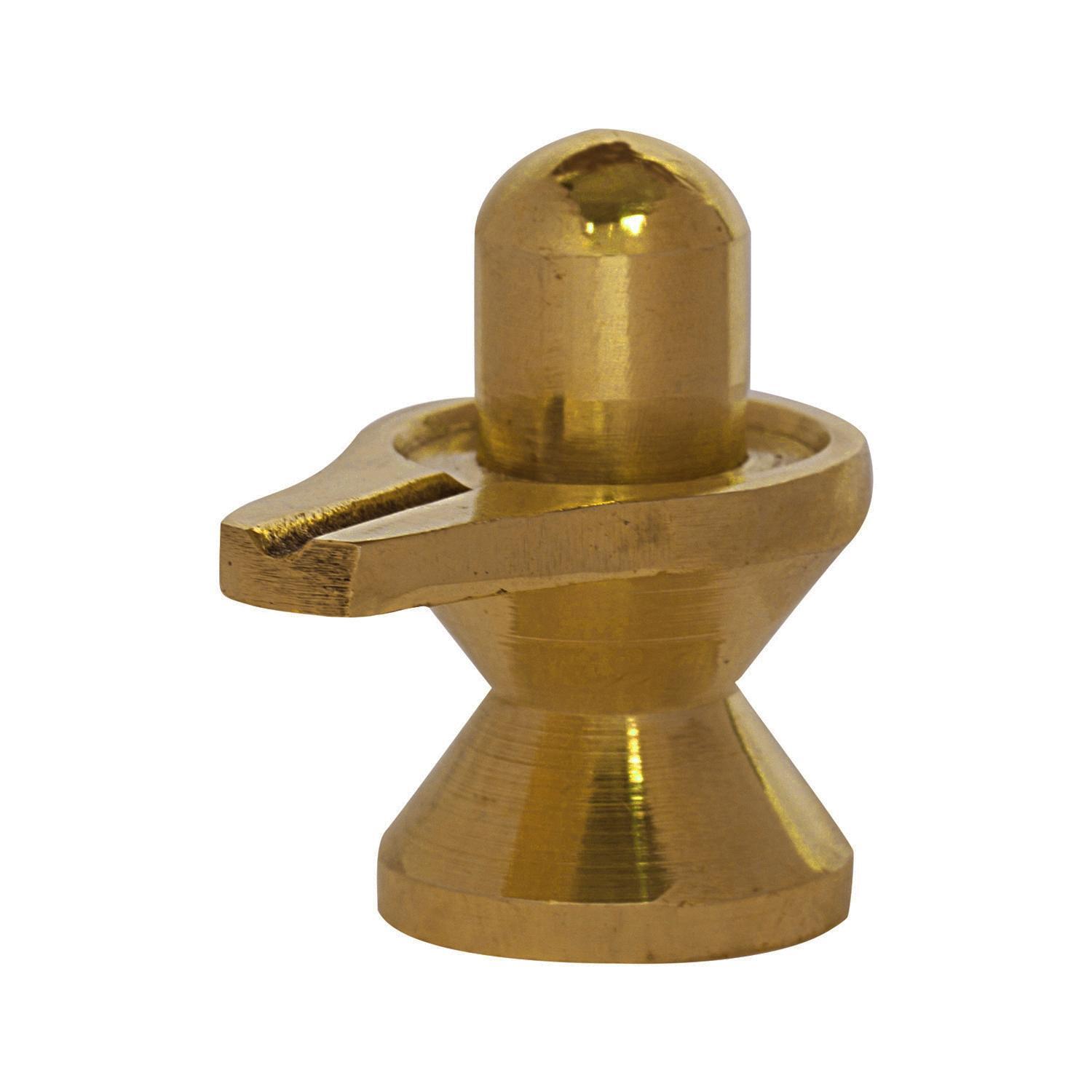 Brass Small Shivling For Home Temple And Office Religious Figurine Perfect Finish Statue Of Shiv Lingam For Pooja Temple, Gift And Da Accor
