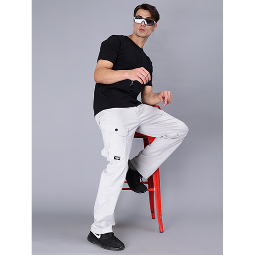 Washable 1604 White Cargo Pant