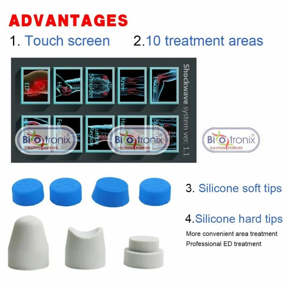 Lcd Digital Touch Screen Eswt System Sports Injuries Muscle Recovery - Age Group: Infants