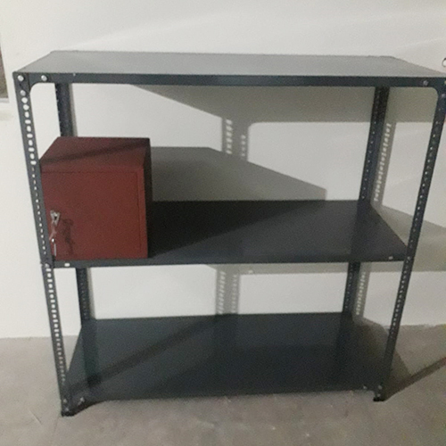 Black Industrial Slotted Angle Rack