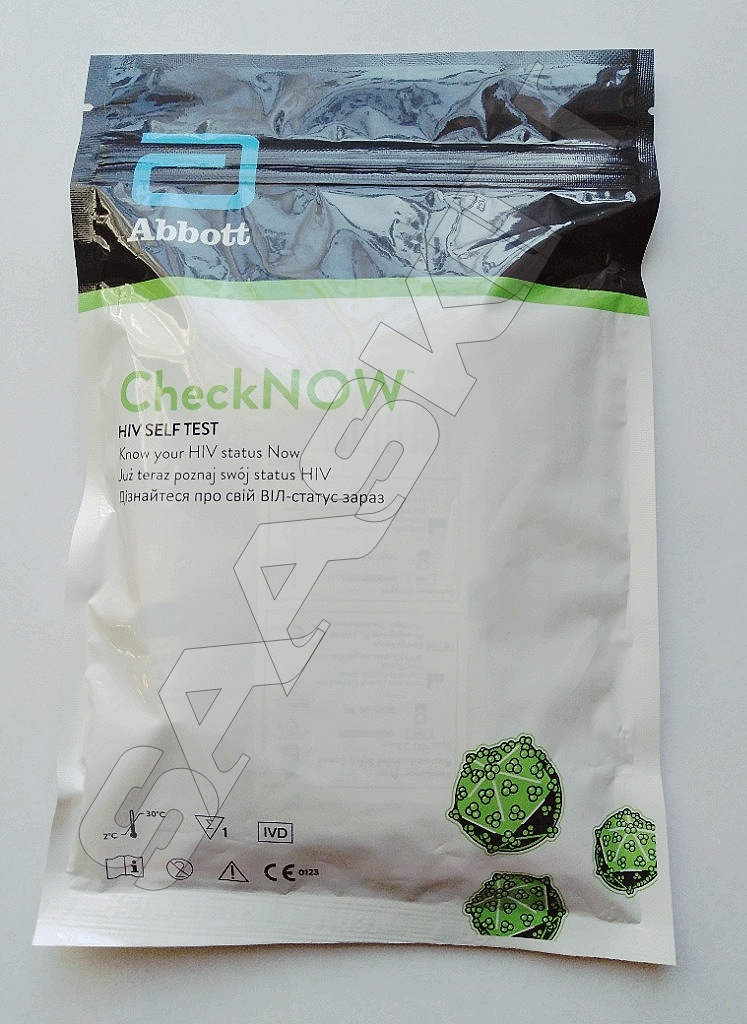 Checknow Hiv Self Test - Whole Blood Sample, 15-minute Home Testing For Hiv-1 And Hiv-2 Detection