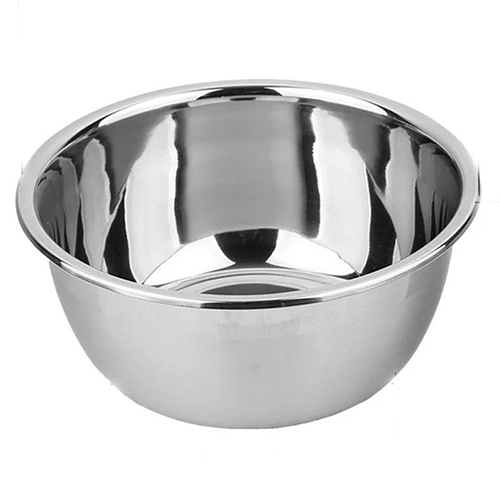 200 ml Stainless Steel Round Serving Bowl - Stainless Steel, 200ml, Silver Color | Polished Surface, Easy to Clean, Versatile for Meals