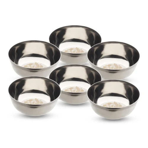 250ml Stainless Steel Bowl - Stainless Steel, 250ml, Silver | Polished Surface Finish, Durable & Versatile for Domestic Use