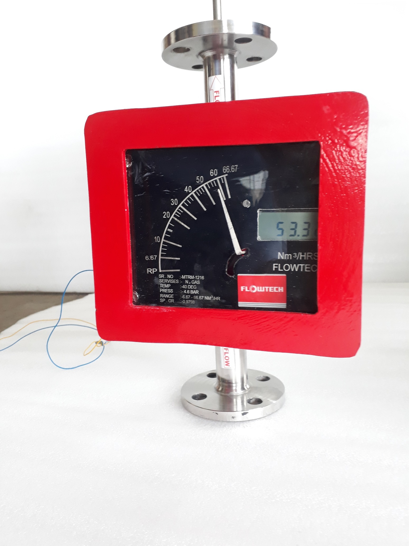 Variable Area Metal Tube Rotameter - Ss-304 & Ss-316, 15 Nb To 150 Nb Size, Red Color, 150 Lph To 100000 Lph Range, 0.5% Accuracy, Analog And Digital Display