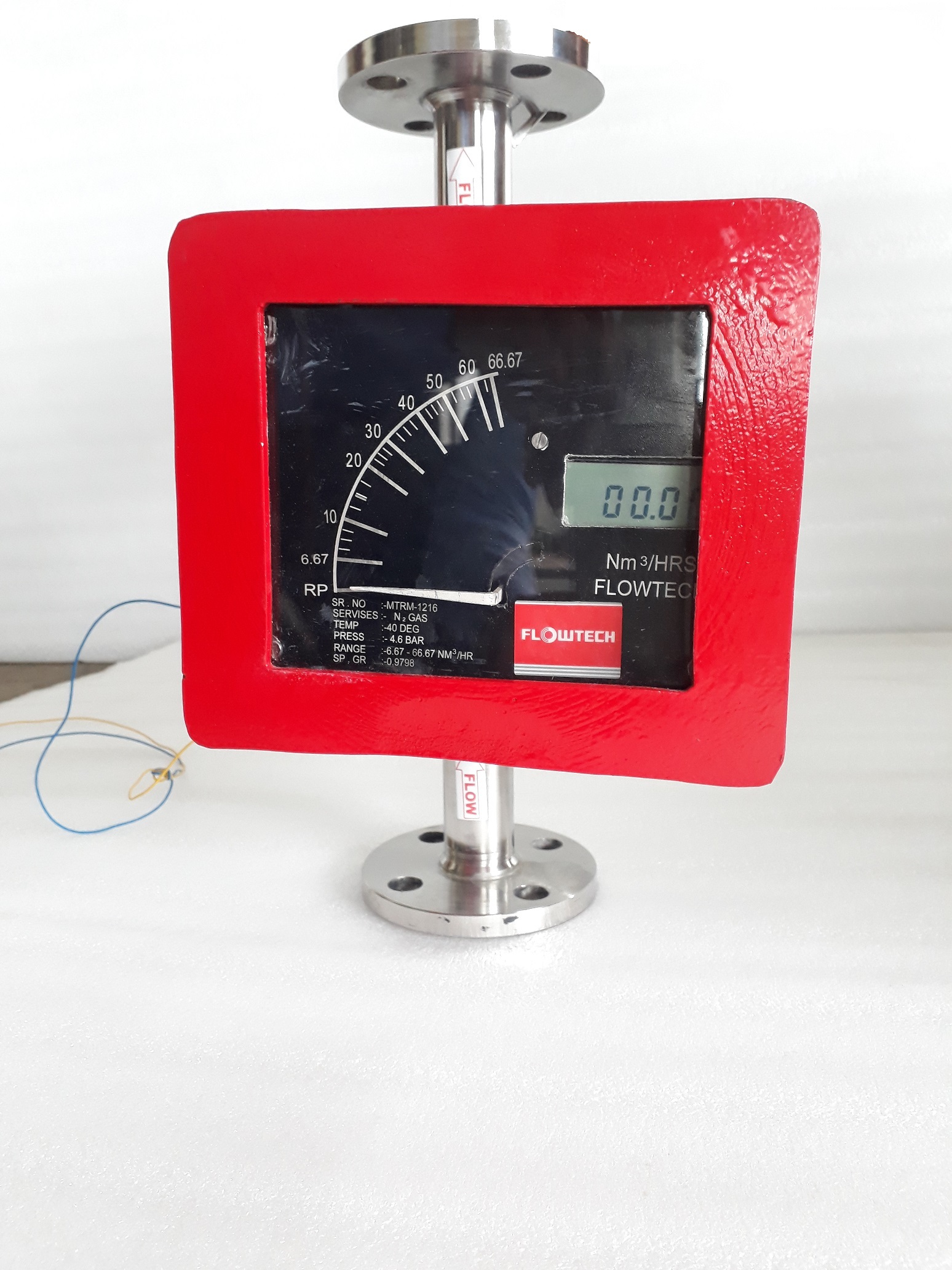 Variable Area Metal Tube Rotameter - Ss-304 & Ss-316, 15 Nb To 150 Nb Size, Red Color, 150 Lph To 100000 Lph Range, 0.5% Accuracy, Analog And Digital Display