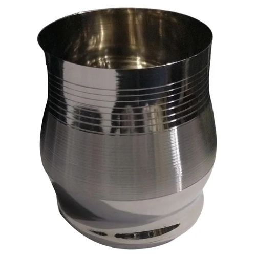 300 ml Stainless Steel Water Glass - Stainless Steel, 300ml, Silver Color | Polished Finish, Ideal for Domestic Use, Sleek Design