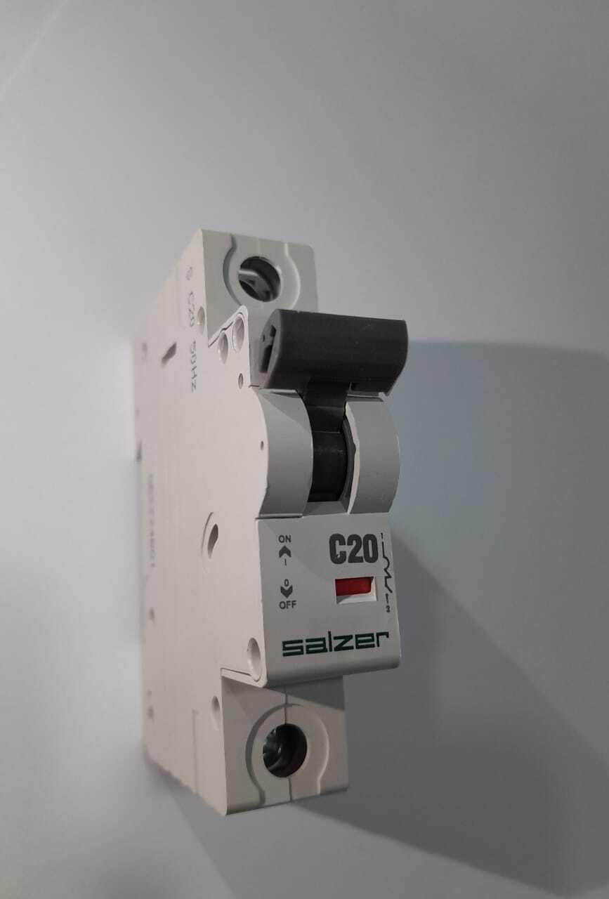 Mcb - 20a 1 Pole | High Short Circuit Breaking Capacity, Thermal Overload & Magnetic Protection, Silver Graphite Contacts, White Flame Retardant Material