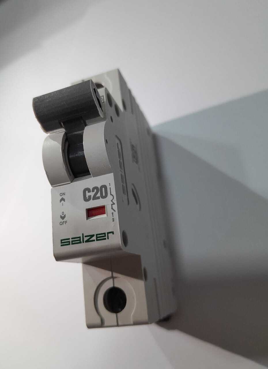 Mcb - 20a 1 Pole | High Short Circuit Breaking Capacity, Thermal Overload & Magnetic Protection, Silver Graphite Contacts, White Flame Retardant Material