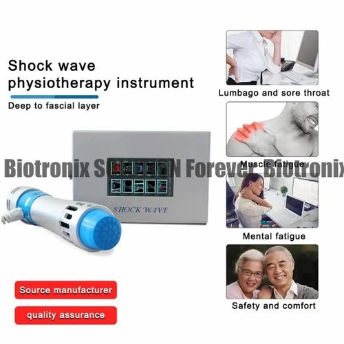 Portable Shockwave Therapy Touch Screen 7 Heads 10 Treatment Area