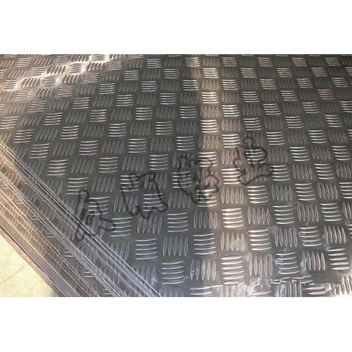 1060 H24 Small Five Rib Pattern Aluminum Sheet - Aluminum Material, Polished Finish, Rigid Hardness , High Strength & Multigrade Alloy