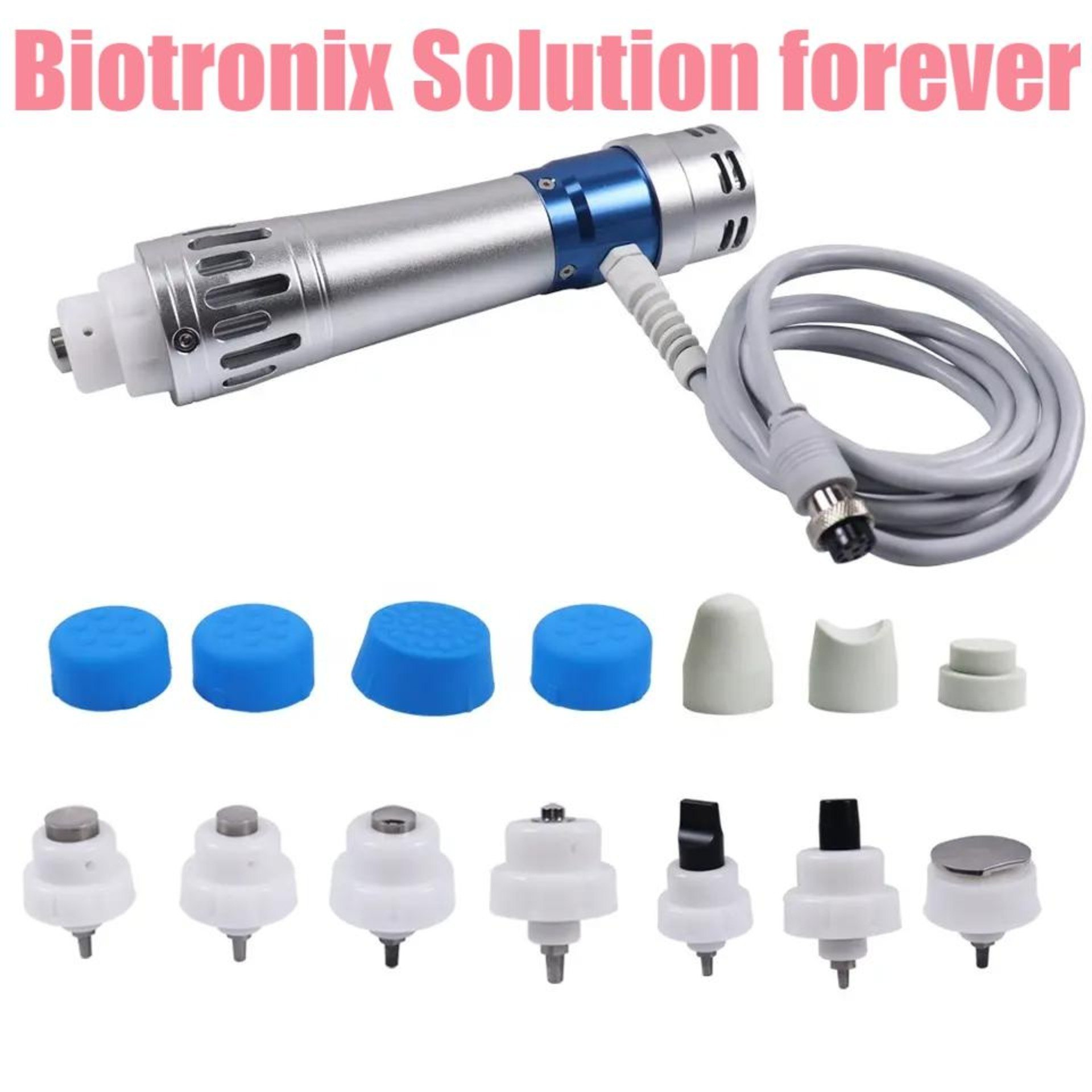 Focused Shockwave Therapy Multifunctional Extracorporeal Shockwave Device Ed & Pain Relief - Abs Material, 350w Power, Touch Screen Control | Enhanced Blood Circulation, Adjustable Intensity And Frequency, 7 Applicator Tips