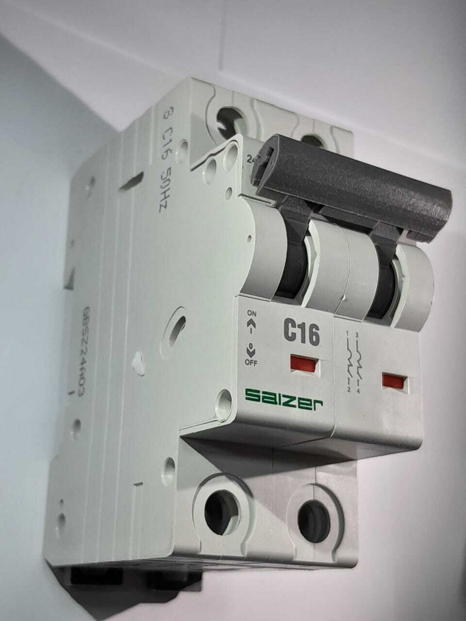 Mcb - 16a 2 Pole | High Short Circuit Breaking Capacity 10 Ka, Flame Retardant Material, Ip 20 Protection, Silver Graphite Contacts, Supports Busbar & Cable Connectivity