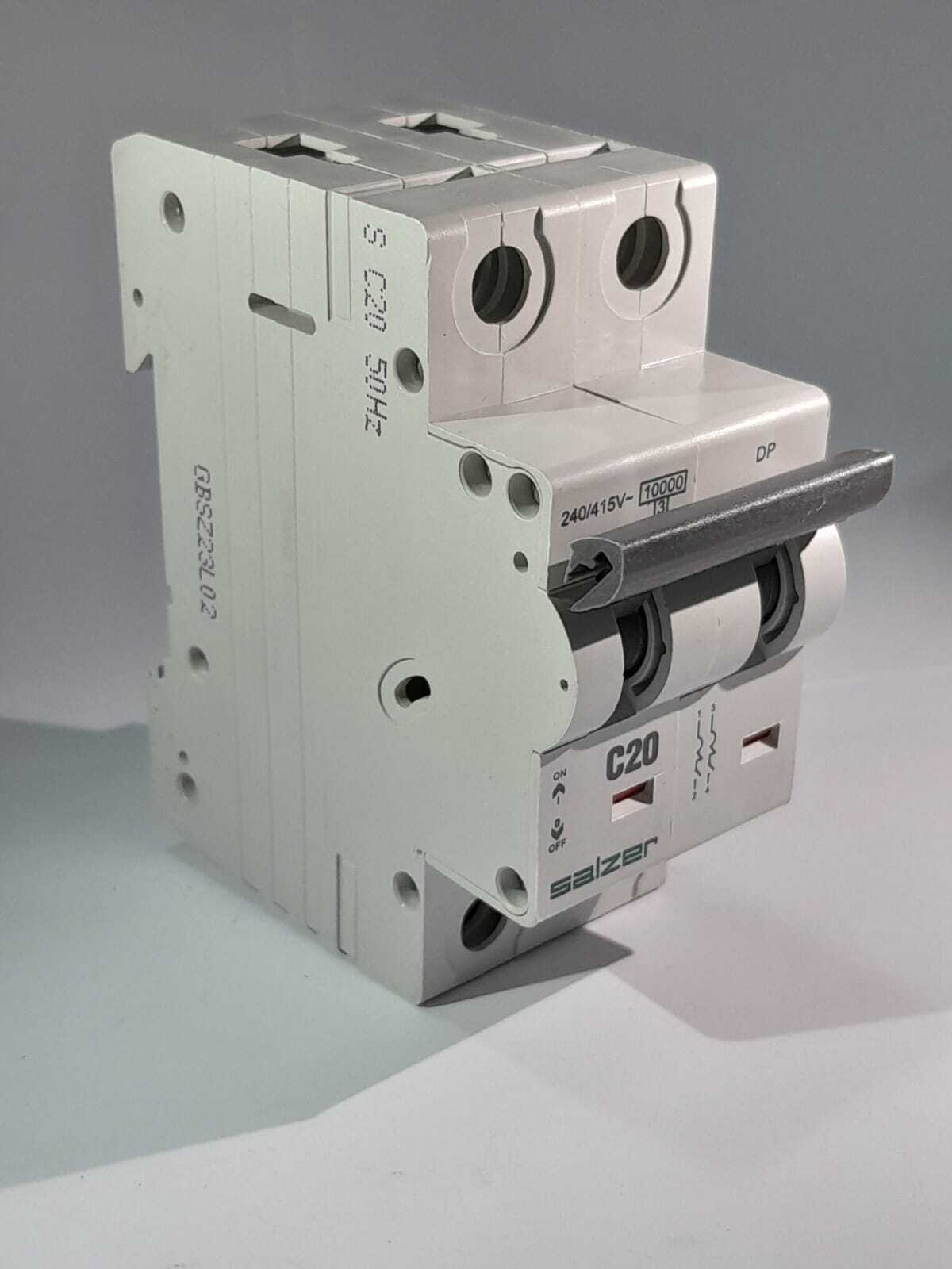 Mcb 20a 2pole Mxdpc200 - Salzer