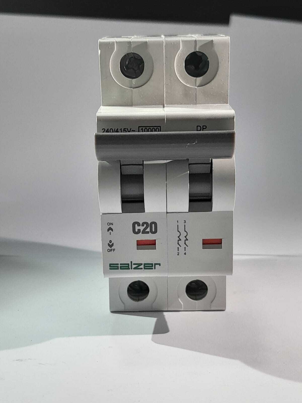 Mcb 20a 2pole Mxdpc200 - Salzer