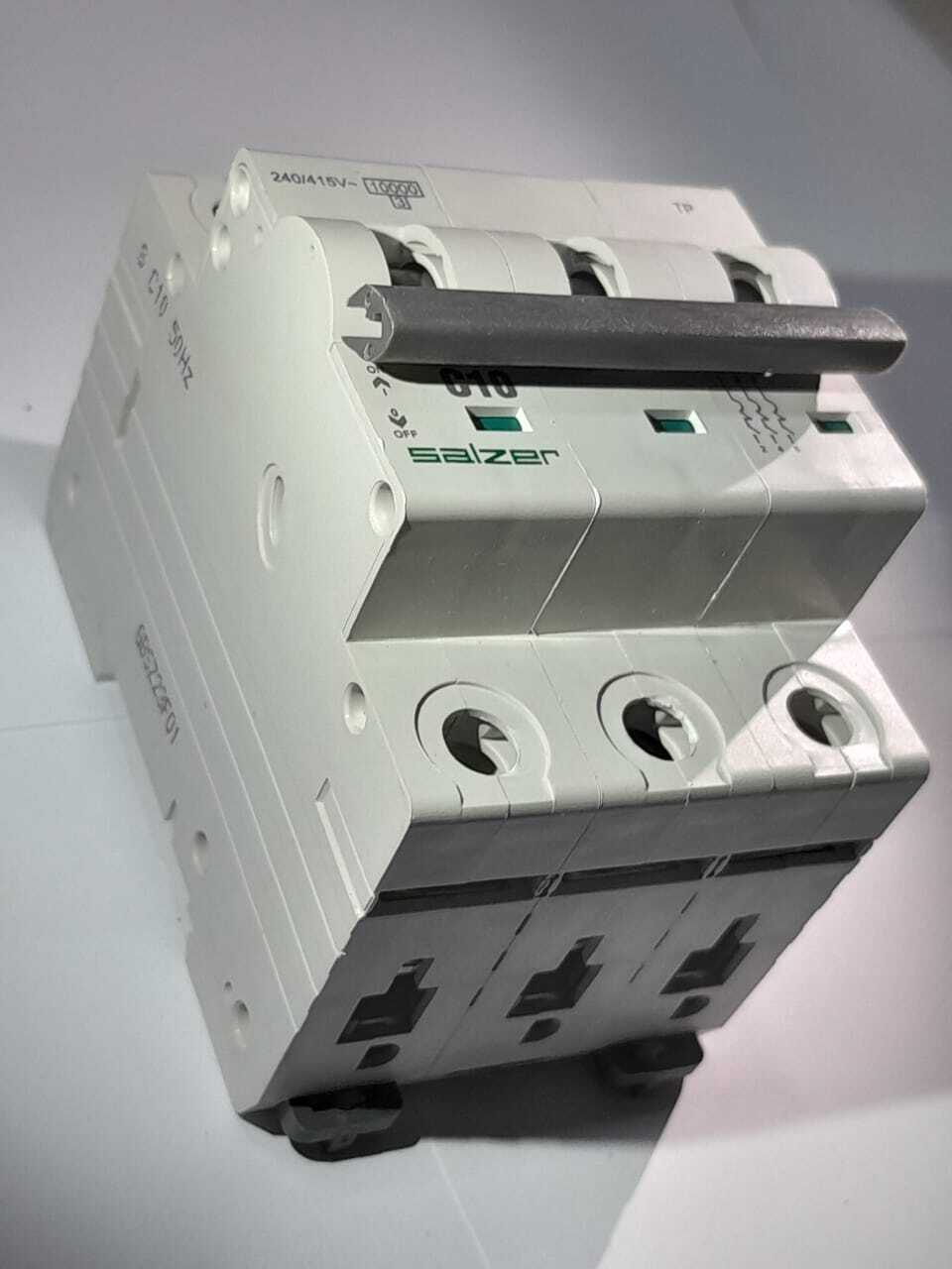 Mcb 10a 3pole Mxtpc100 - Salzer - Color: White