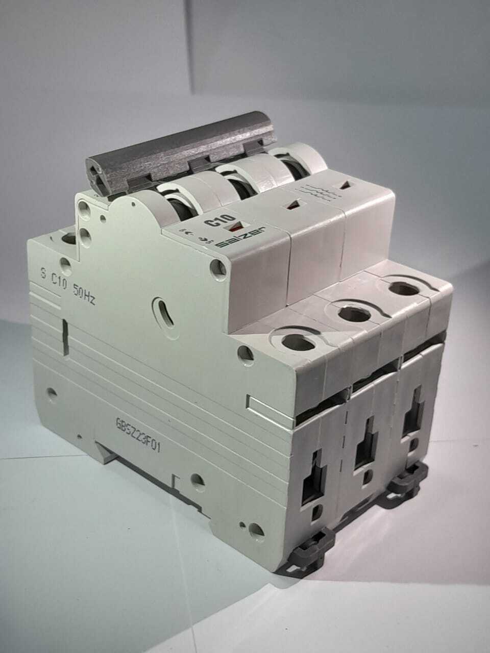 Mcb 10a 3pole Mxtpc100 - Salzer - Color: White