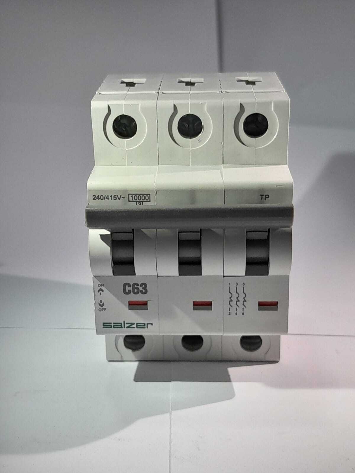 Mcb 63a 3pole Mxtpc630 - Salzer - Color: White